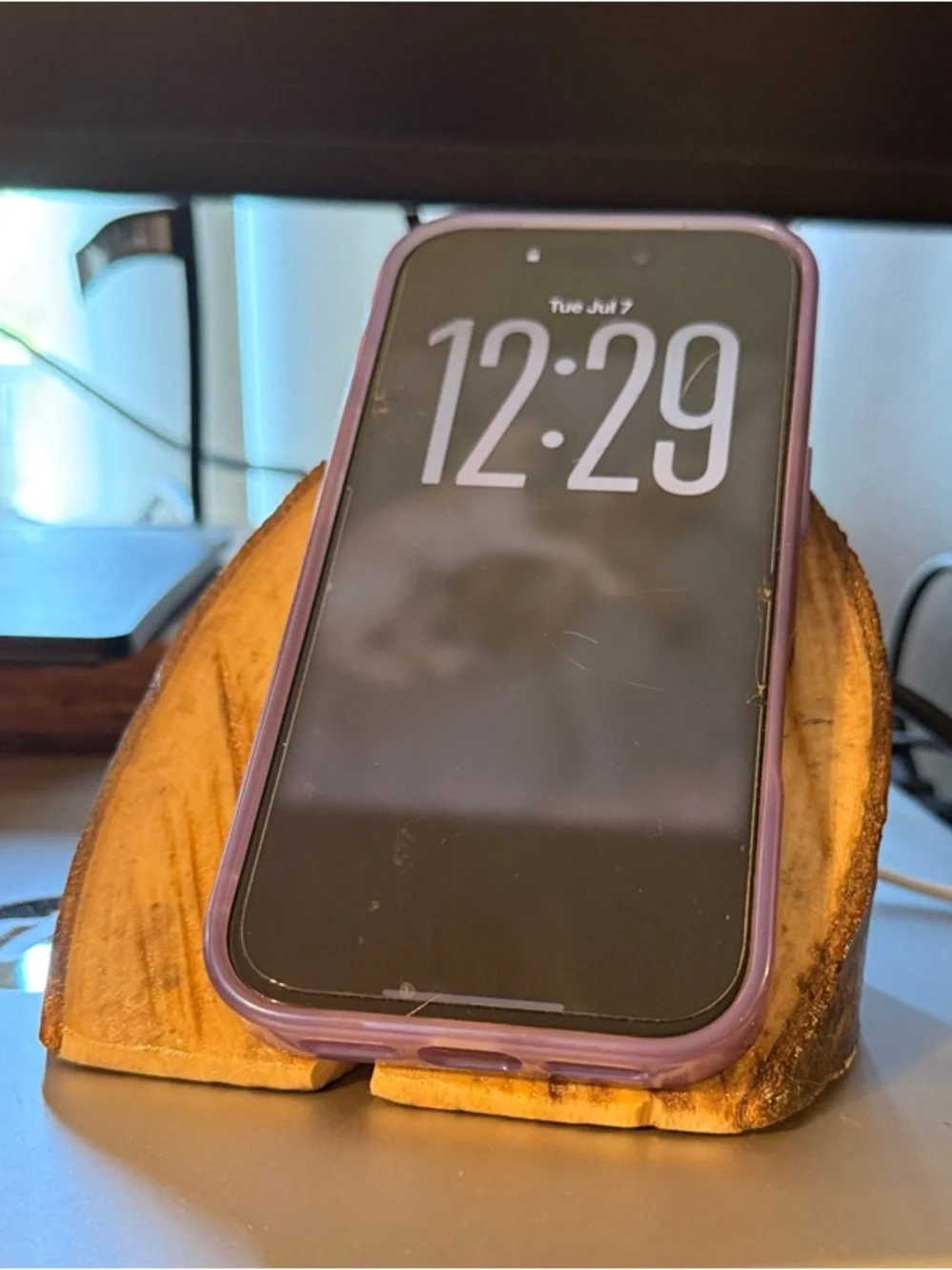 Aspen wood phone charger